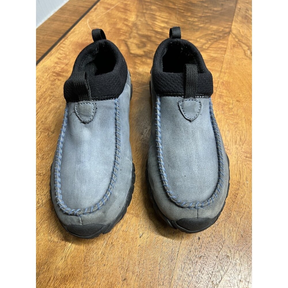 Teva Oraibi‎ Leather Outdoor Shoes Fleece Lined Mules Women’s Size 8 6853 Blue